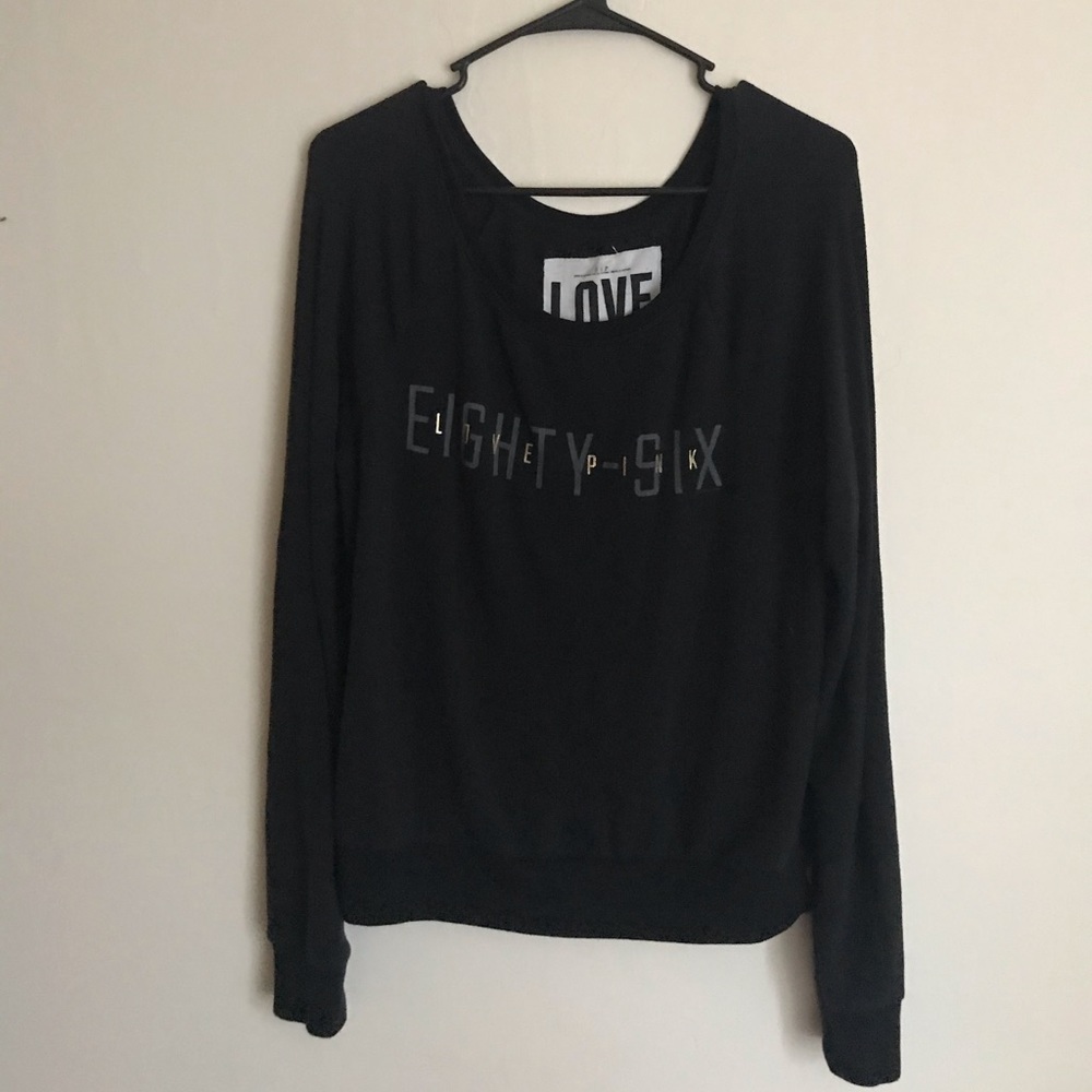 Love PINK Victoria Secret black sweater sweatshirt
